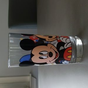 (4) Vintage glass tumbler from The Walt Disney Company Mickey Mouse, Minnie